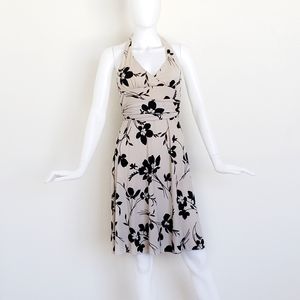 WOMEN'S FLORAL HALTER DRESS